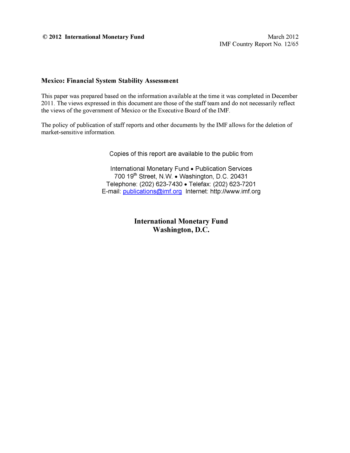 financial-system-of-mexico-2012-international-monetary-fund-march