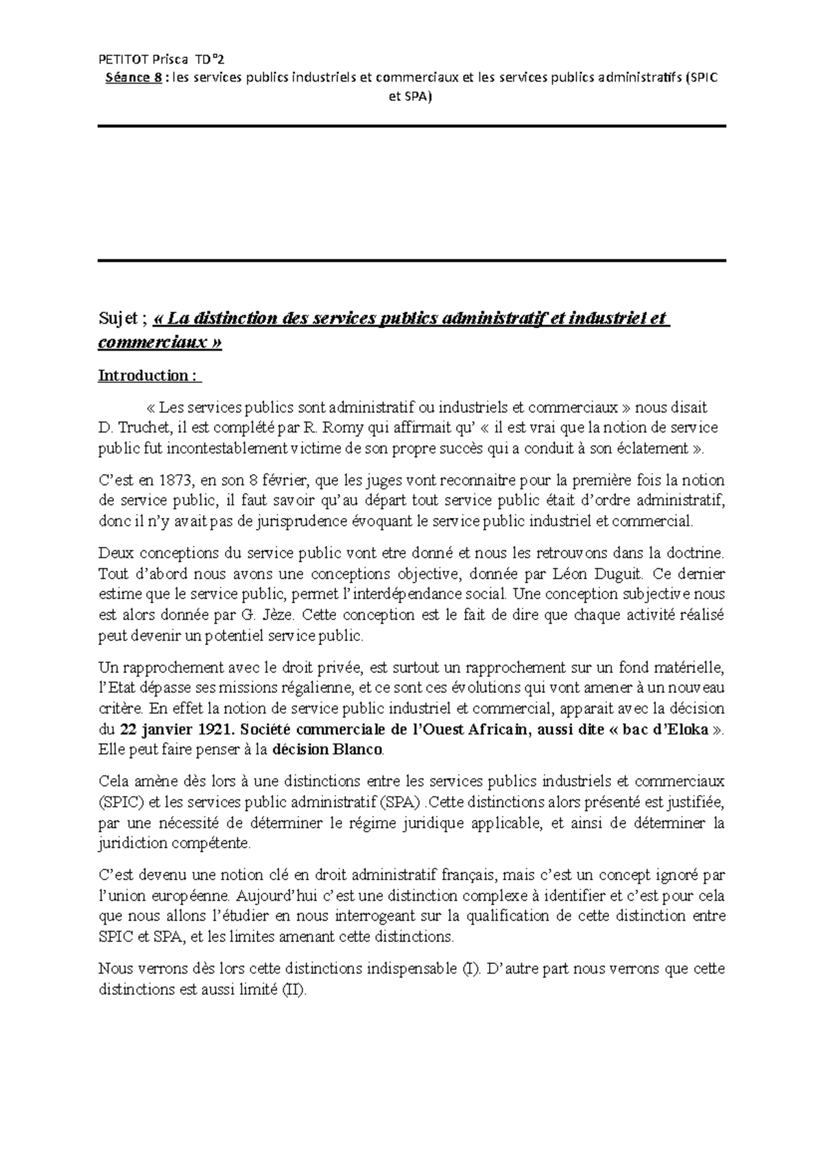 dissertation les services publics industriels et commerciaux