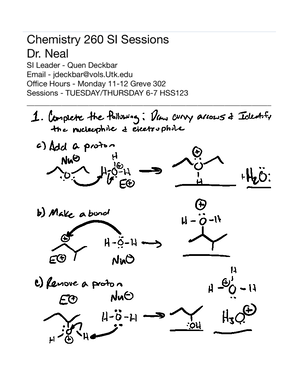 Chem360 Exam 1 study guide S21 (Key) - General Information: The exam ...