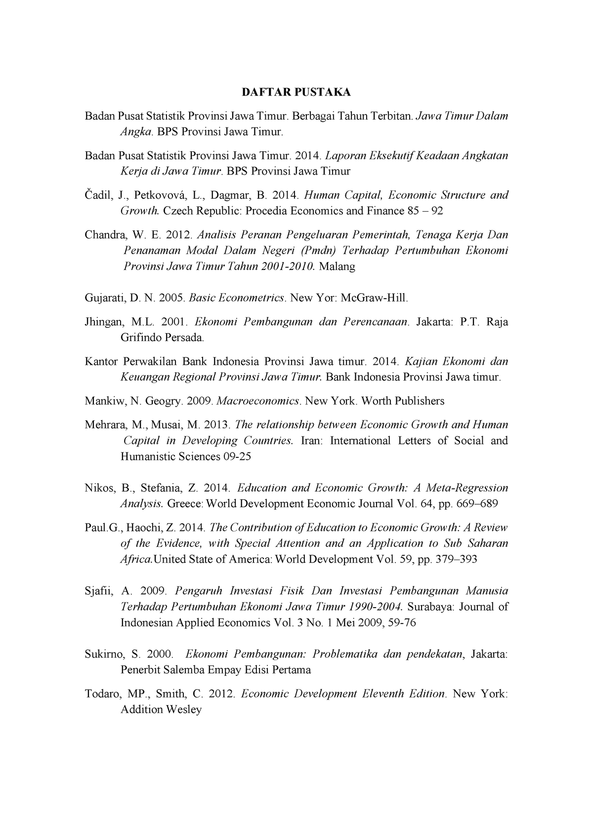 Daftar Pustaka Final Lecture Notes 2 Studocu