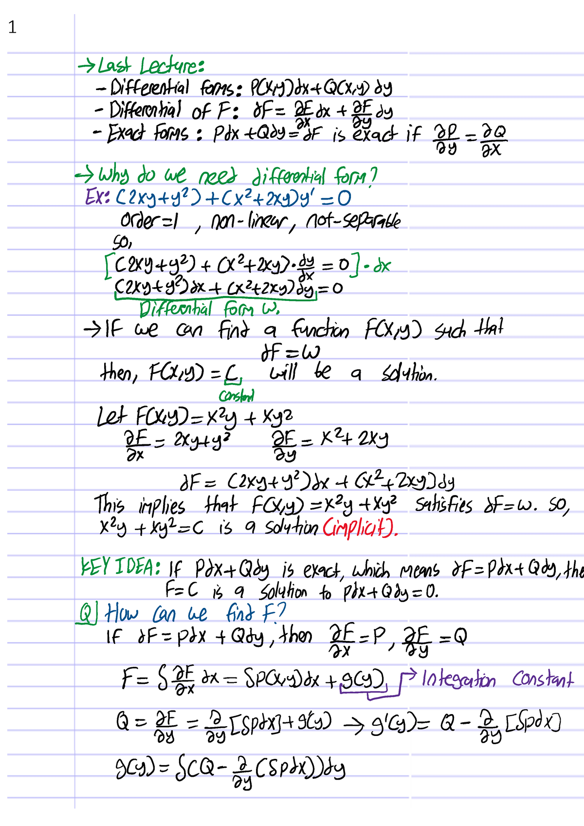 Math 33B - Professor Conley - Lecture 6 Notes - MATH 33B - Studocu