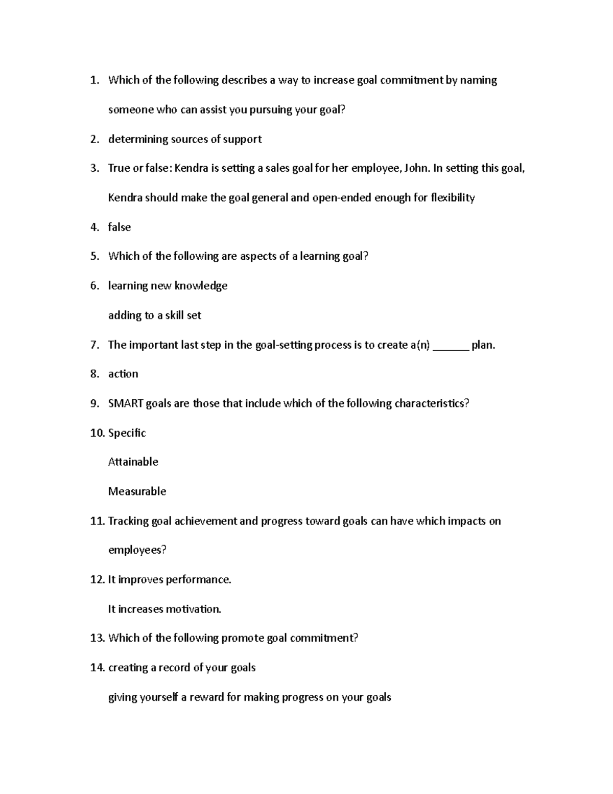 Busmgt 390 10 - notes - Which of the following describes a way to ...
