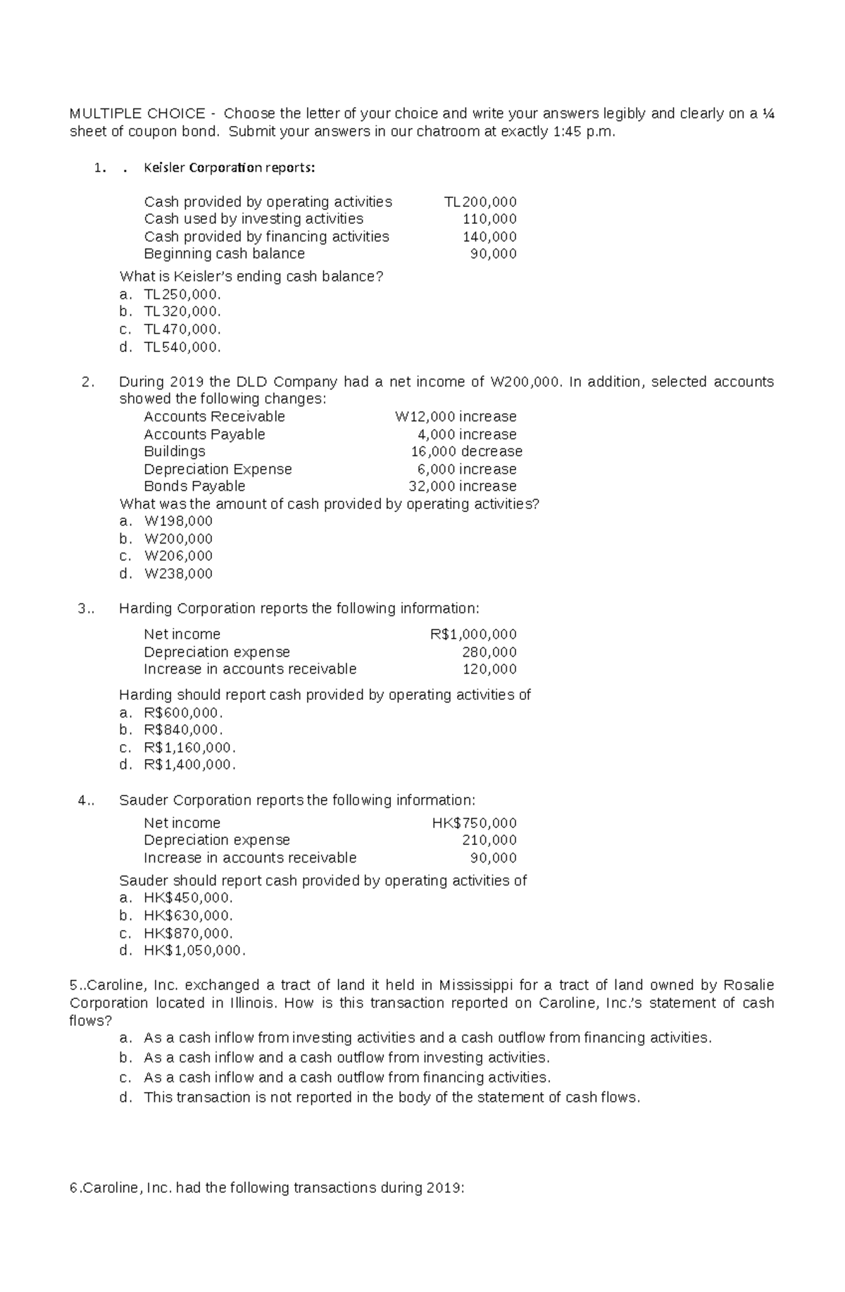 Interem 3 Finals - Accounting - Studocu