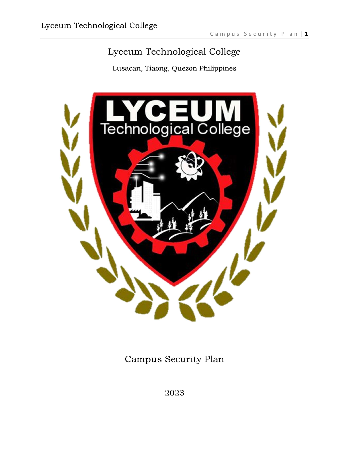 Lyceum Technological College Proposed Security Plan Lyceum   Thumb 1200 1553 