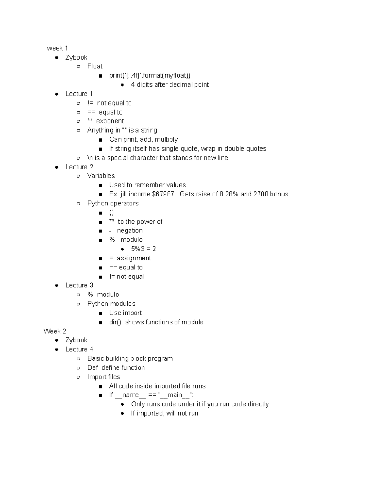 Cs8 - Mirza - week 1 Zybook Float print(‘{:.4f}’.format(myfloat)) 4 ...