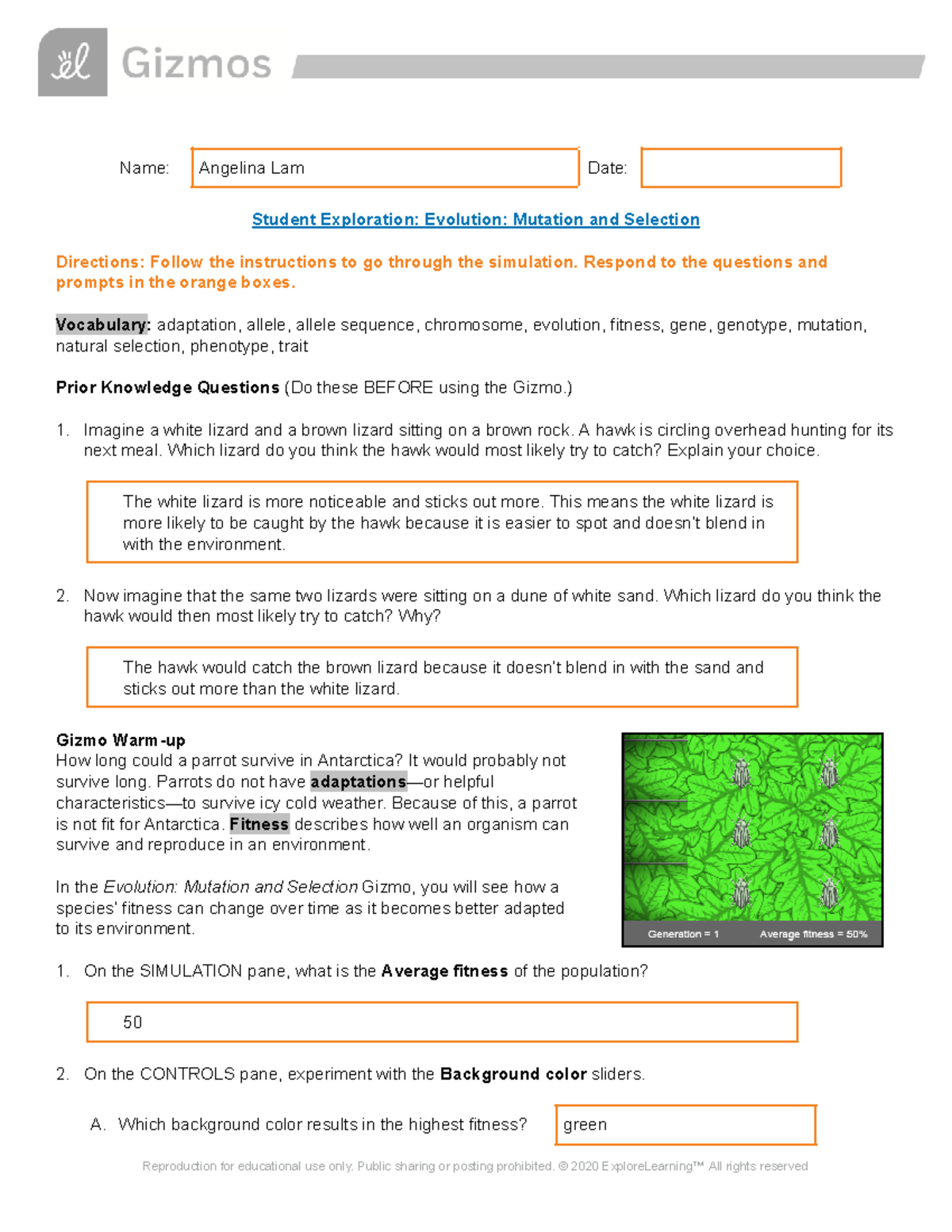 Natural Selection Vs. Artificial Selection: Gizmo Answers Explained - 2shndm4