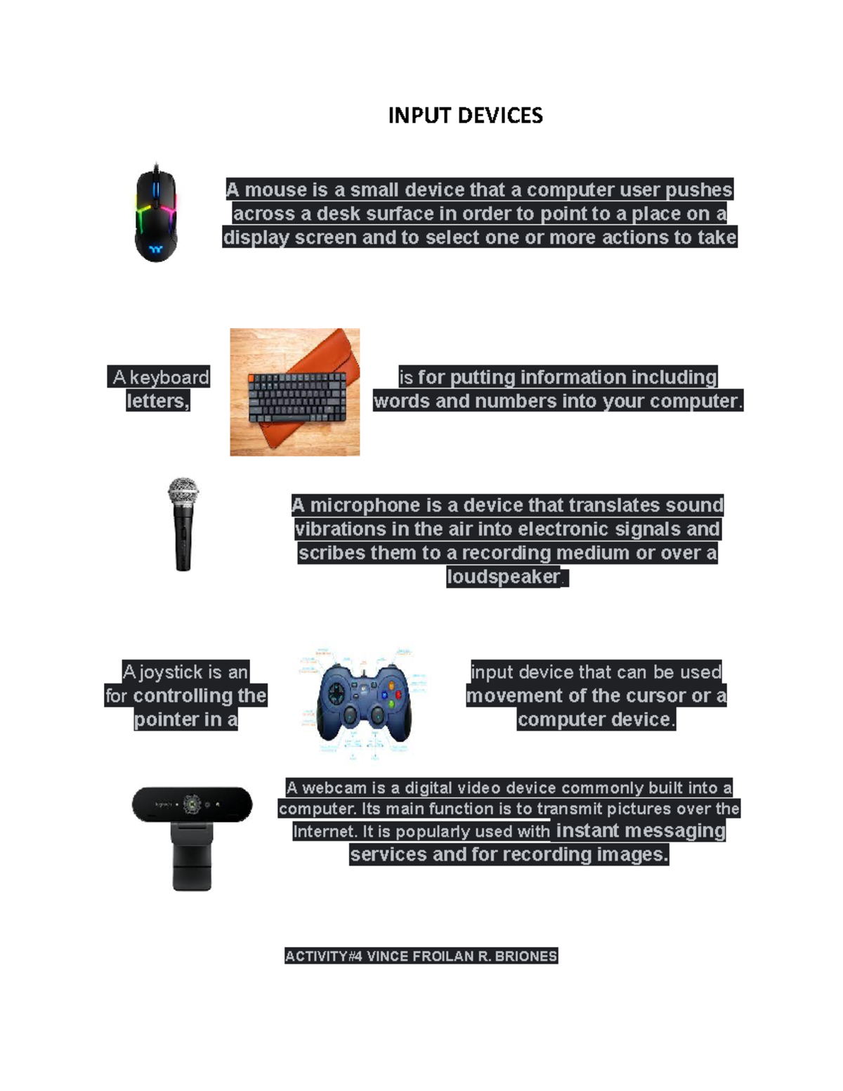 Input Devices - asdqwdasdqwdasdqwdqqwdqdqdqdqdasd - INPUT DEVICES A ...