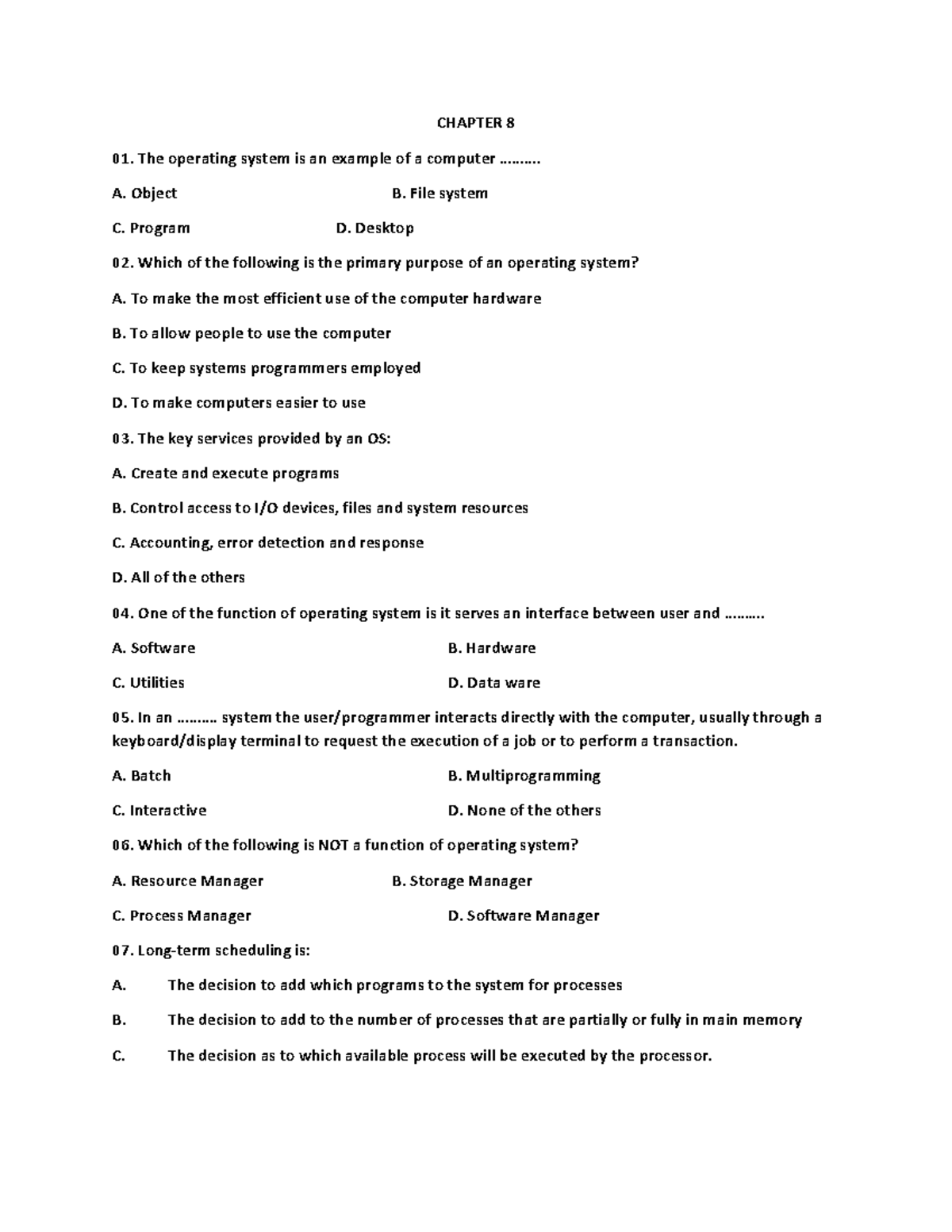 Chapter 8 - Test d1a3b2805a2f46dfae0f1d71a03337 b7 - CHAPTER 8 The ...
