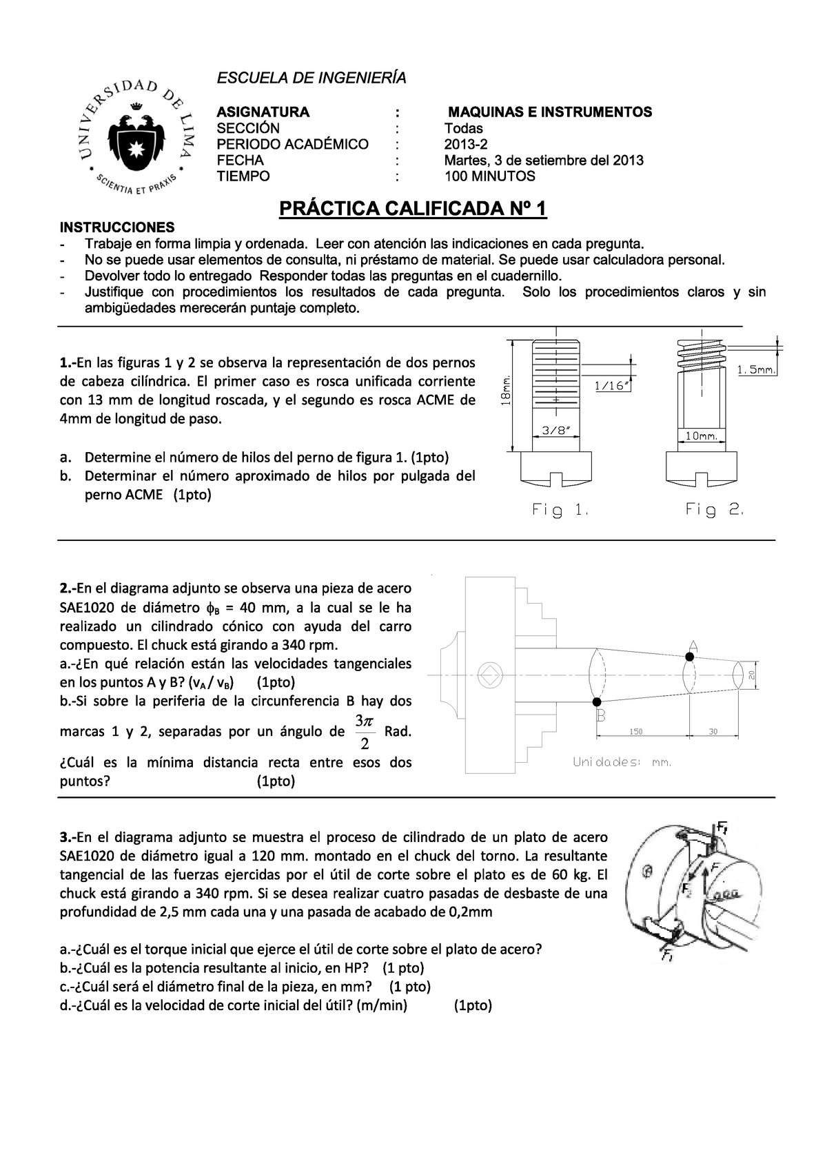 Examen Setiembre 2013 - Maquinas E Instrumentos - Studocu