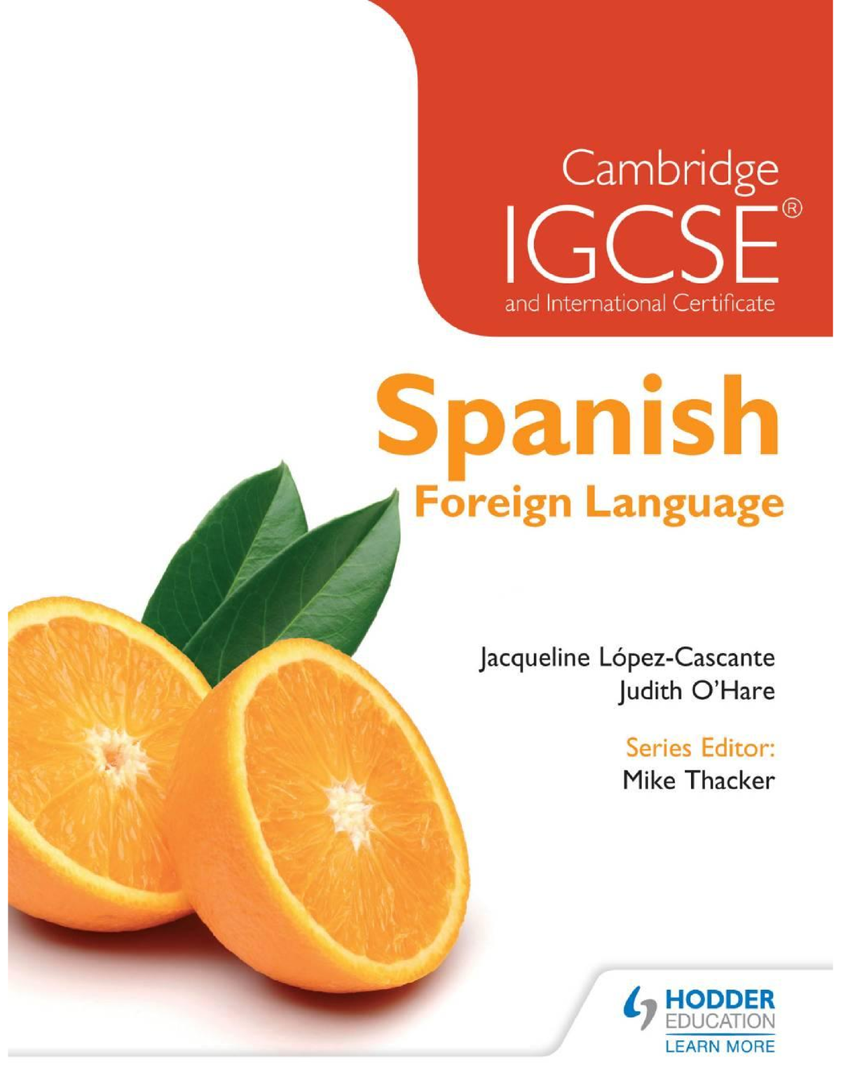 Cambridge Igcse And International Certificate Spanish Foreign Language ...