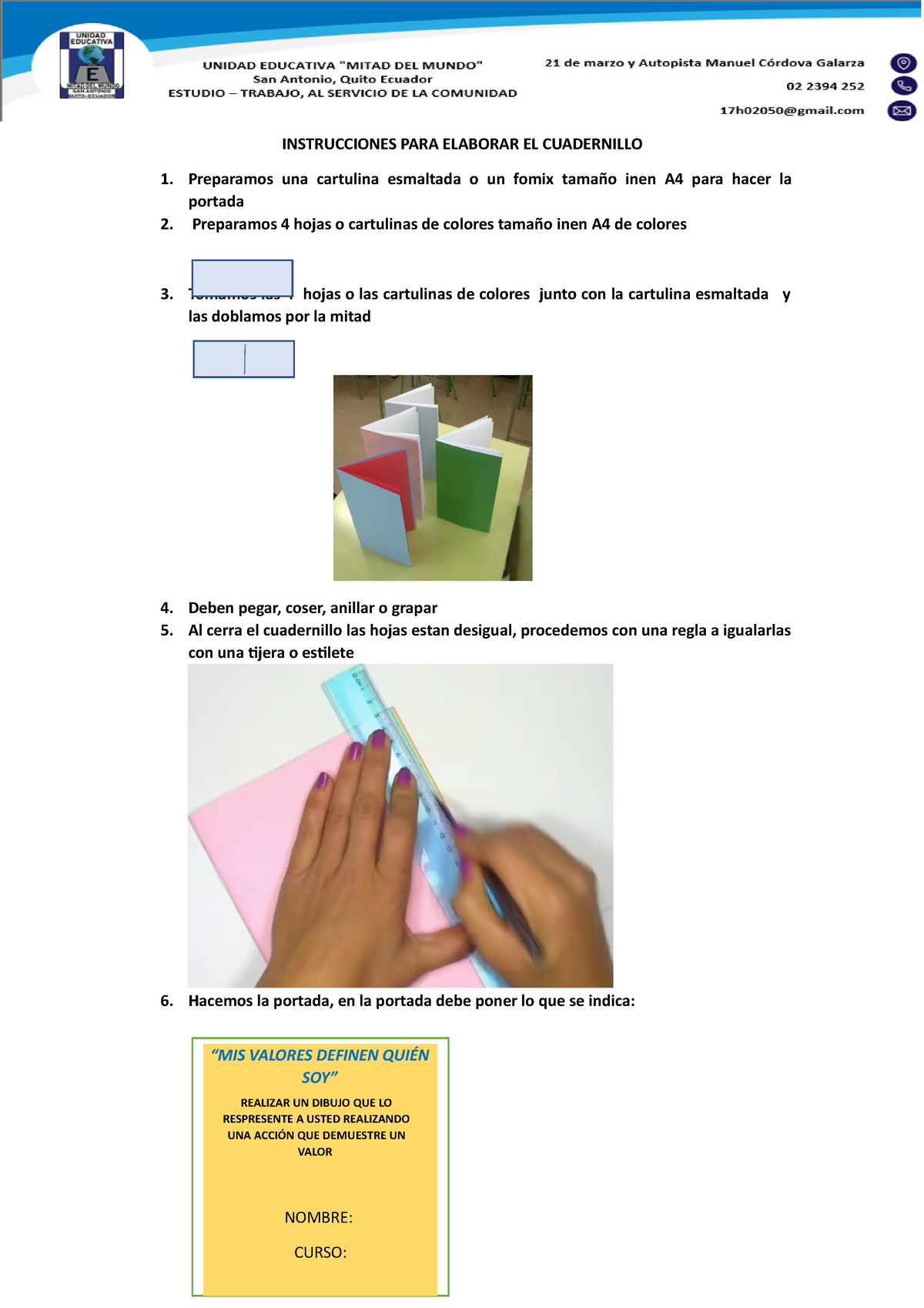 Instrucciones Para Elaborar El Cuadernillo Indicadores Sociales Y