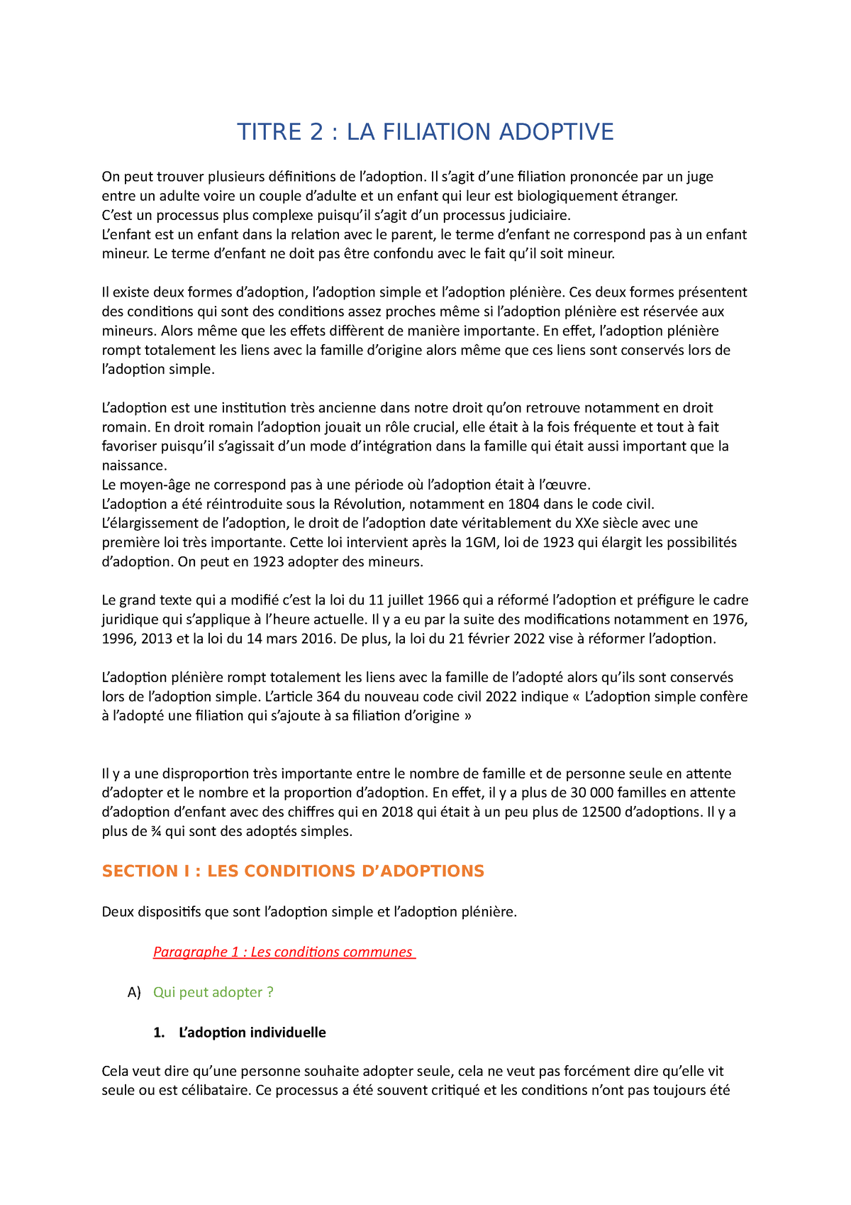 dissertation sur la filiation pdf