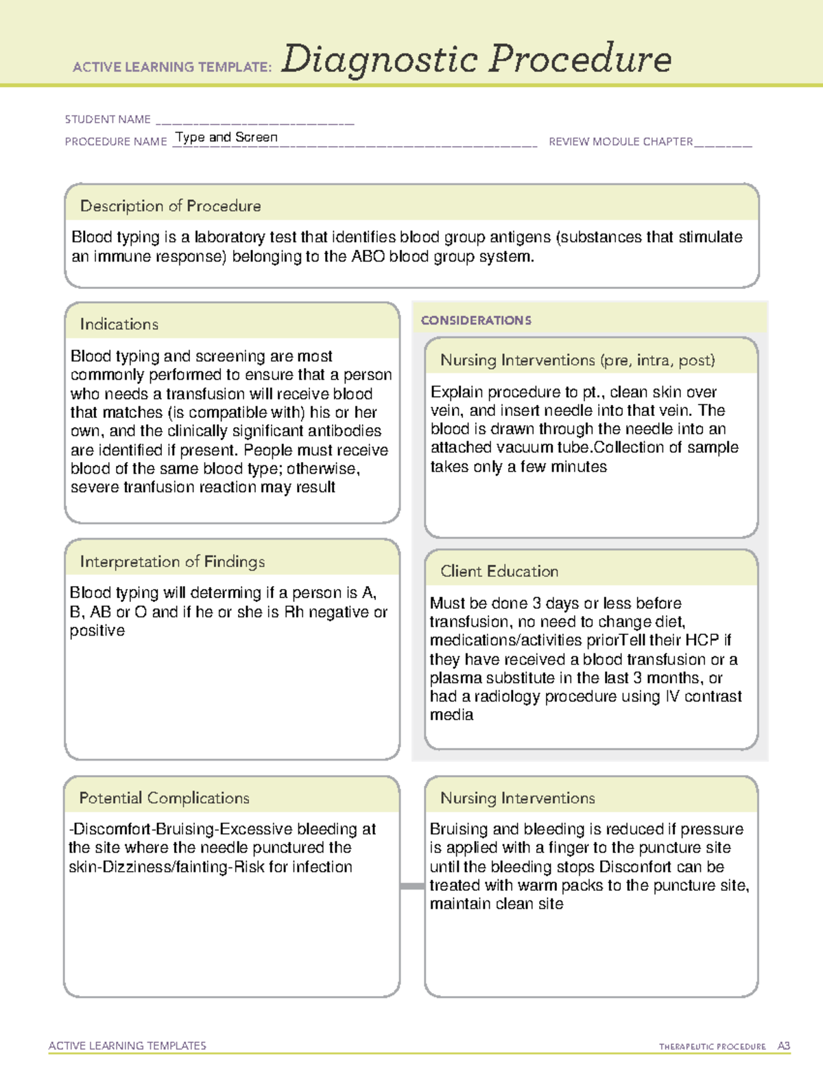 diagnostic-procedure-sample-active-learning-templates