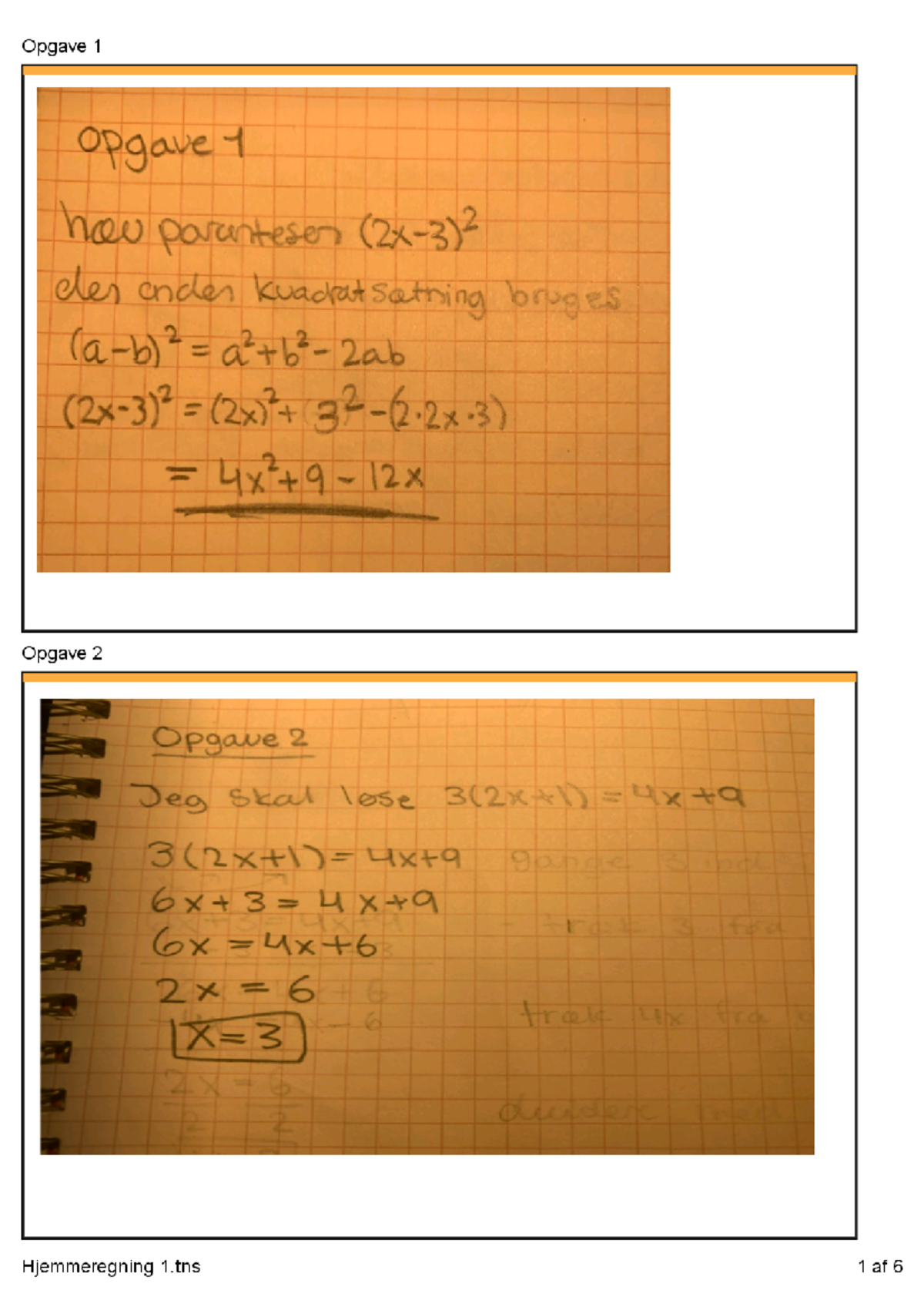 Hjemmeregning 1 - Jeg Fik 12 For Denne Aflevering. Opgaver I Matematik ...