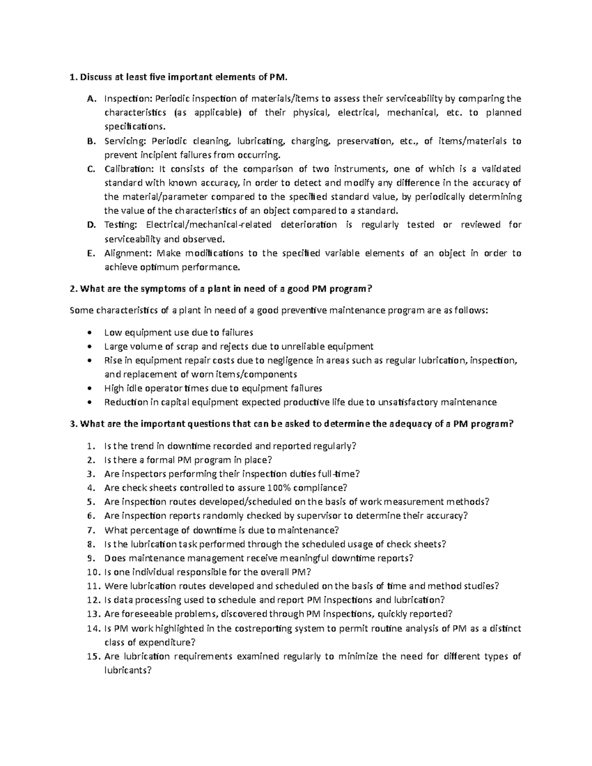 Solution Manual Engineering Maintenance a modern approach chapter 4 - 1 ...