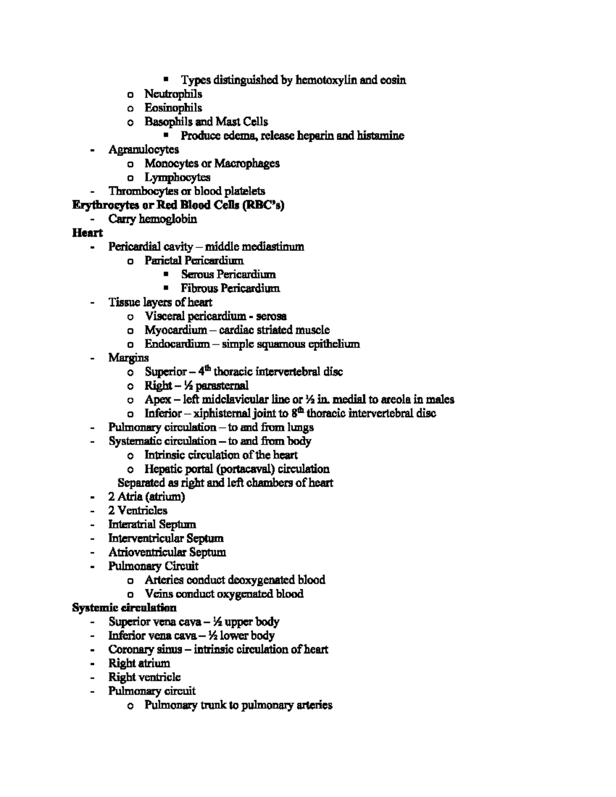 Human Anatomy Study Guide 4 Pg12 - BIOL 253 - StuDocu