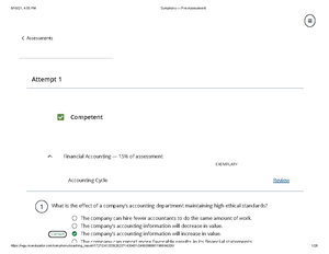 D196 Study For Preassessment My Own Notes - Financial Accounting ...