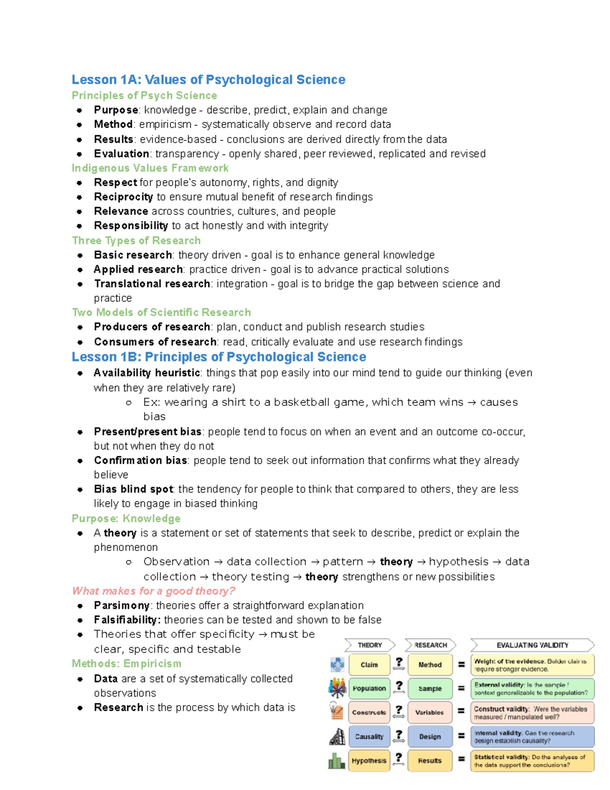 PSYB70 Lecture Notes - PSYB70H3 - U of T - Studocu