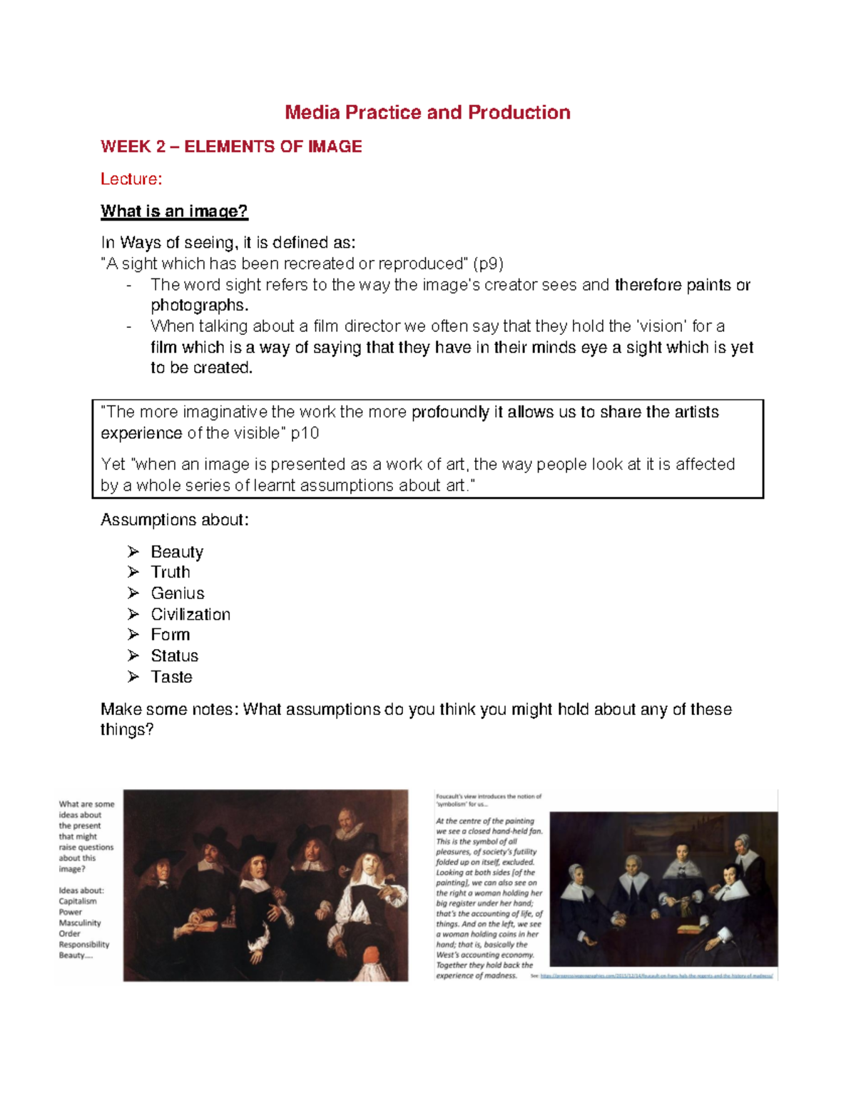 Media Practice and production notes 2020 - Media Practice and ...