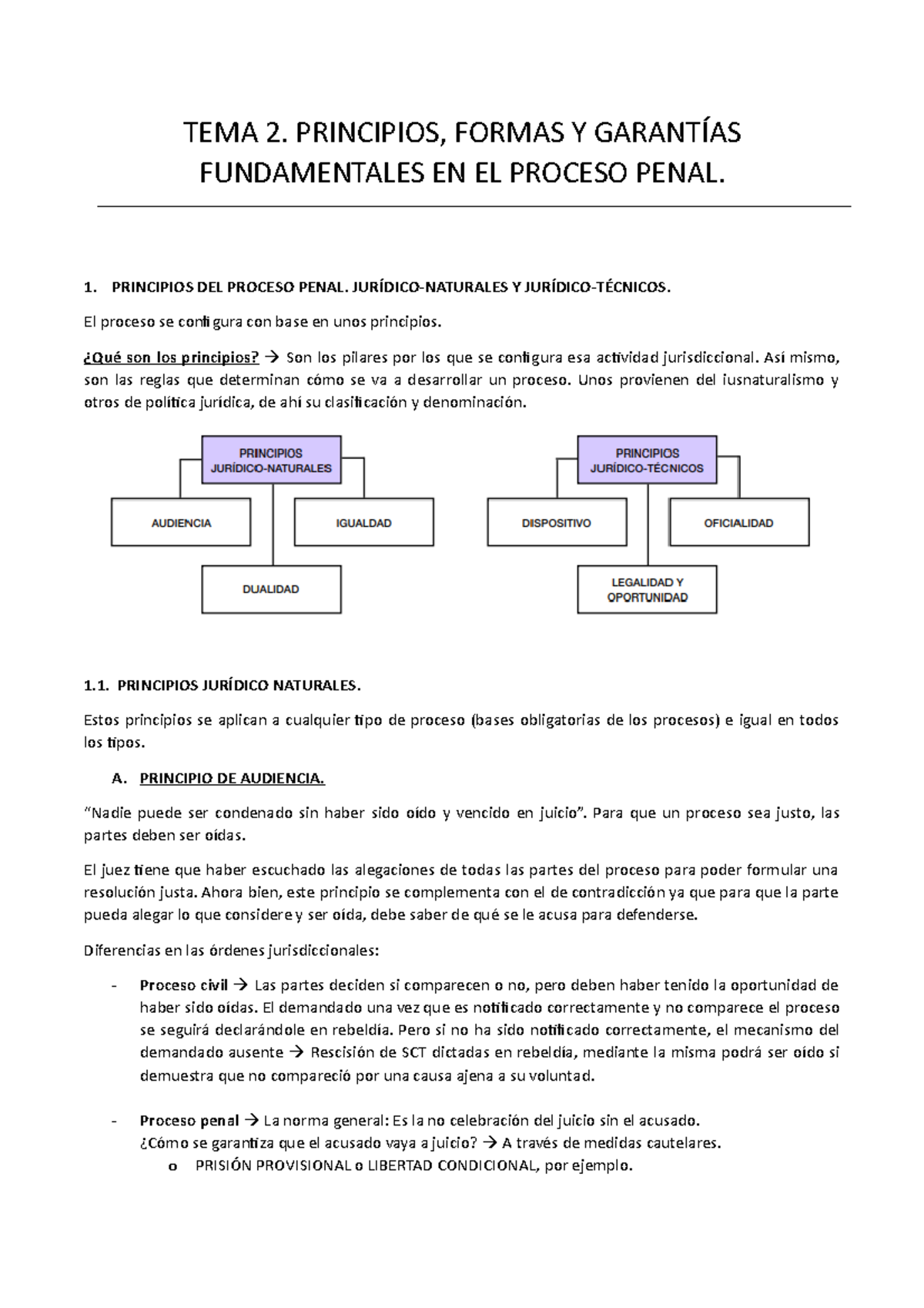 TEMA 2 - Tema 2 de derecho procesal penal de criminología - TEMA 2 ...