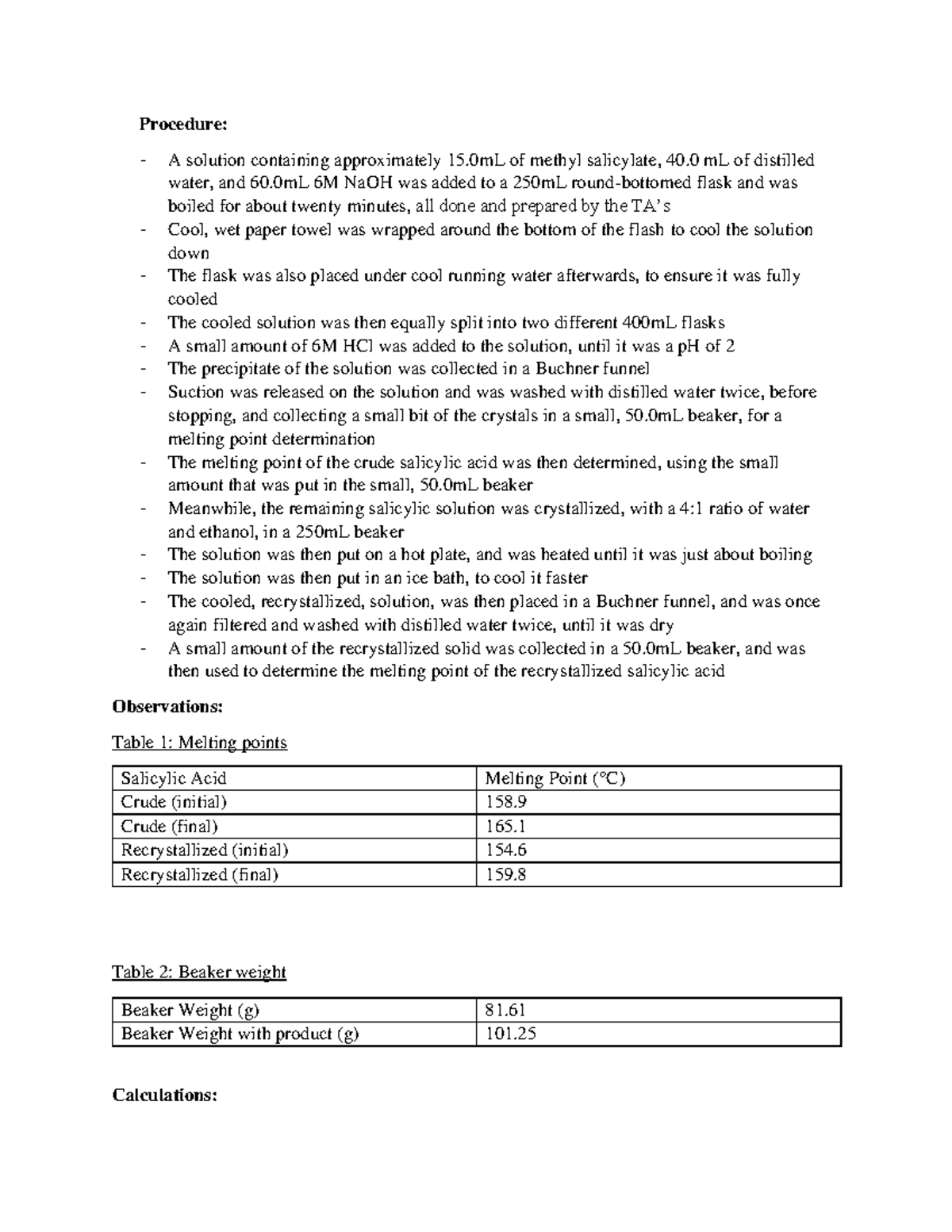 Sal Short Report - Procedure: A solution containing approximately 15 of ...