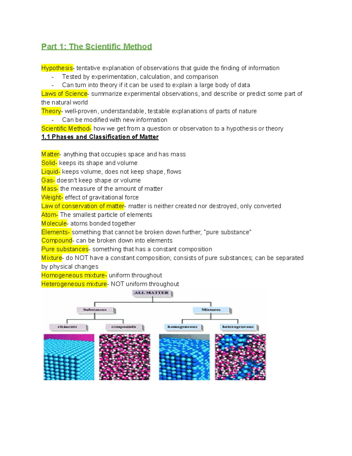 Chem 101-01 - Knewton Alta notes for Dr. Franco for the first 3 units ...