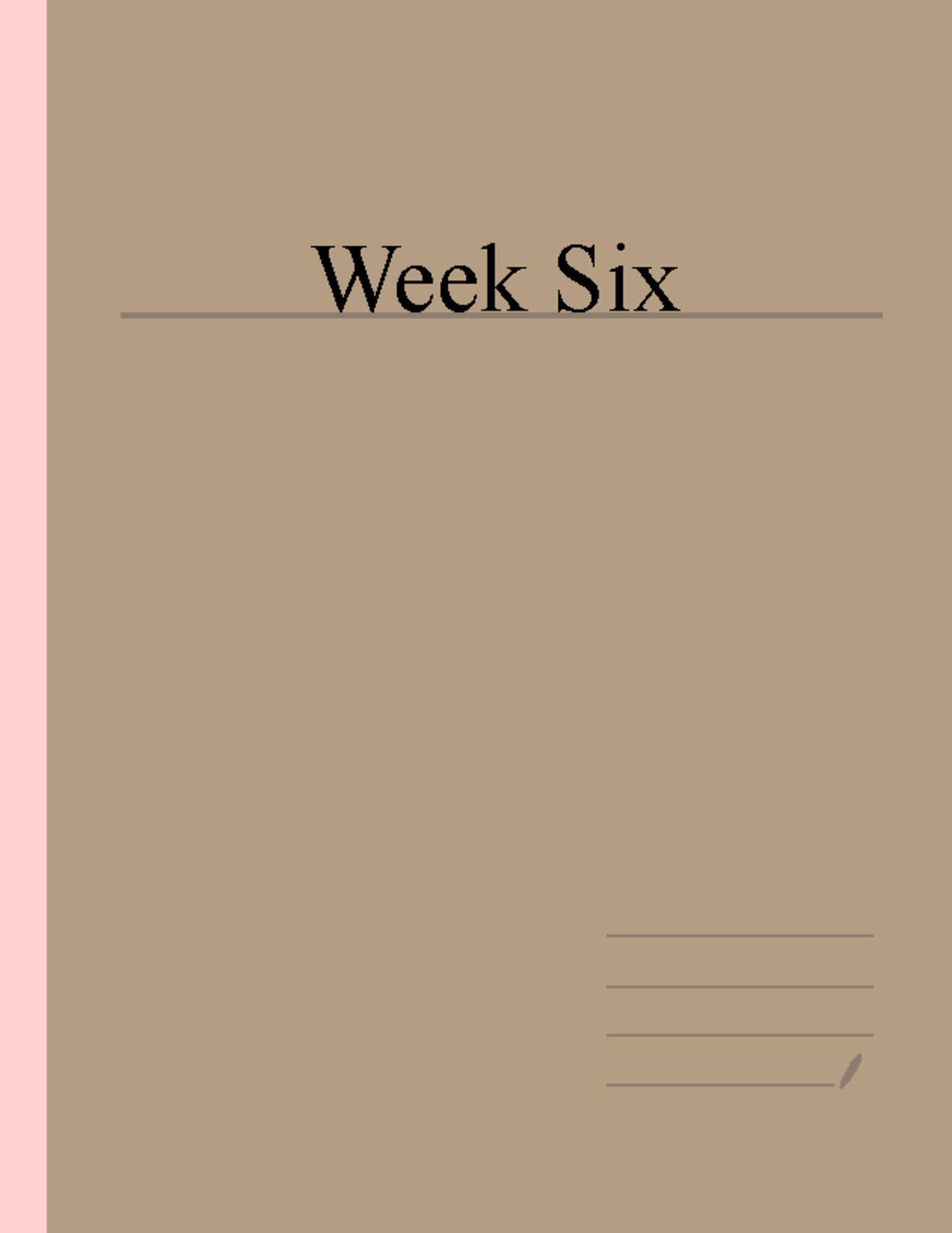 Week 6 - Lecture notes 6 - Week Six ####### Consumer Behavior Theory ...