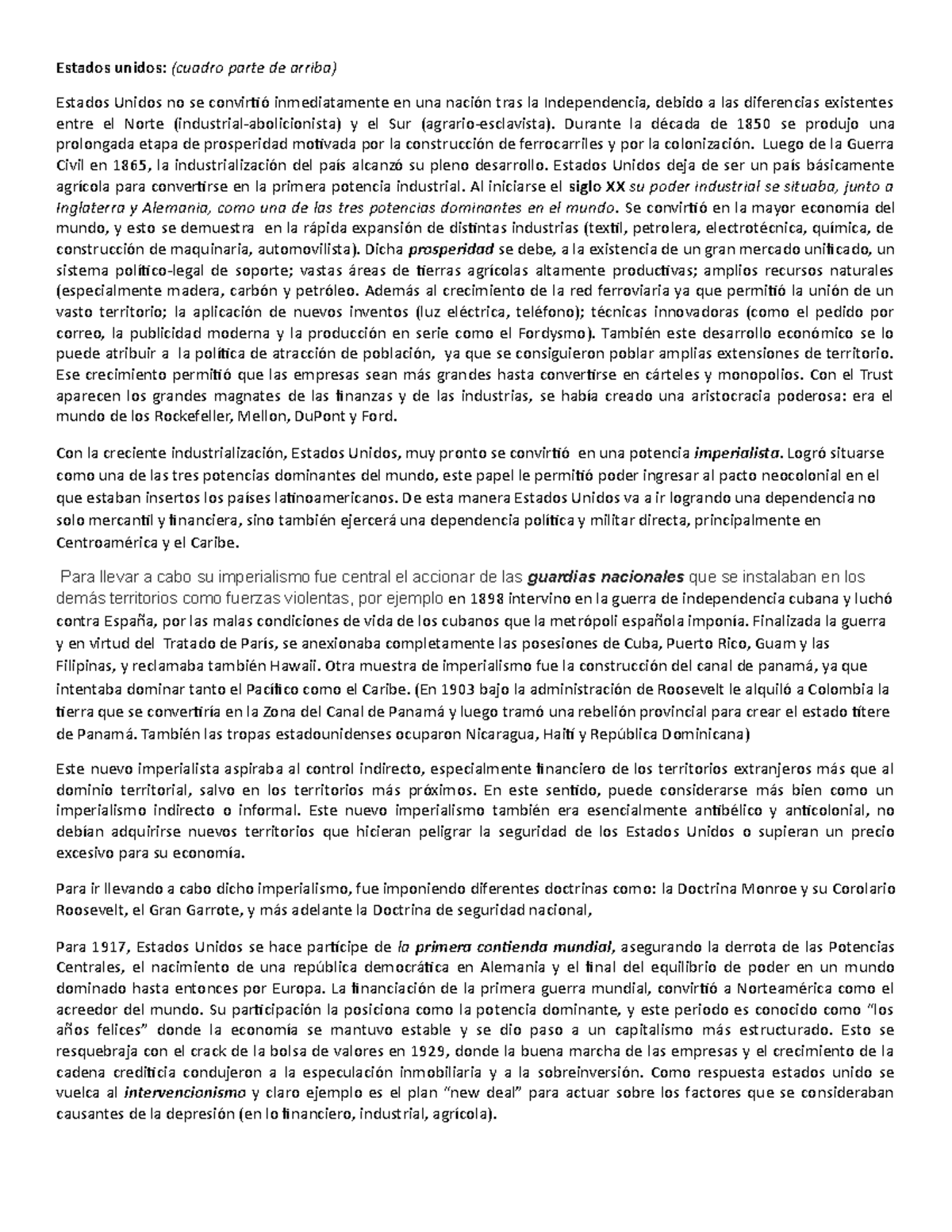 Historia Americana Siglo xx resumen - Thumb 1200 1553