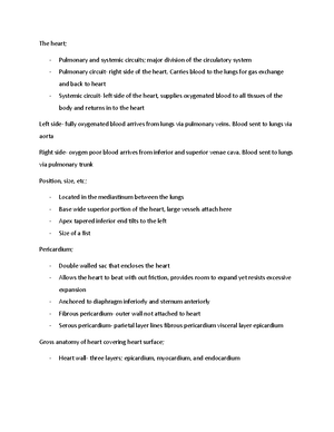 A&P II Chap 18 PDF - Lecture notes Chapter 18 - Anatomy Physiology ...
