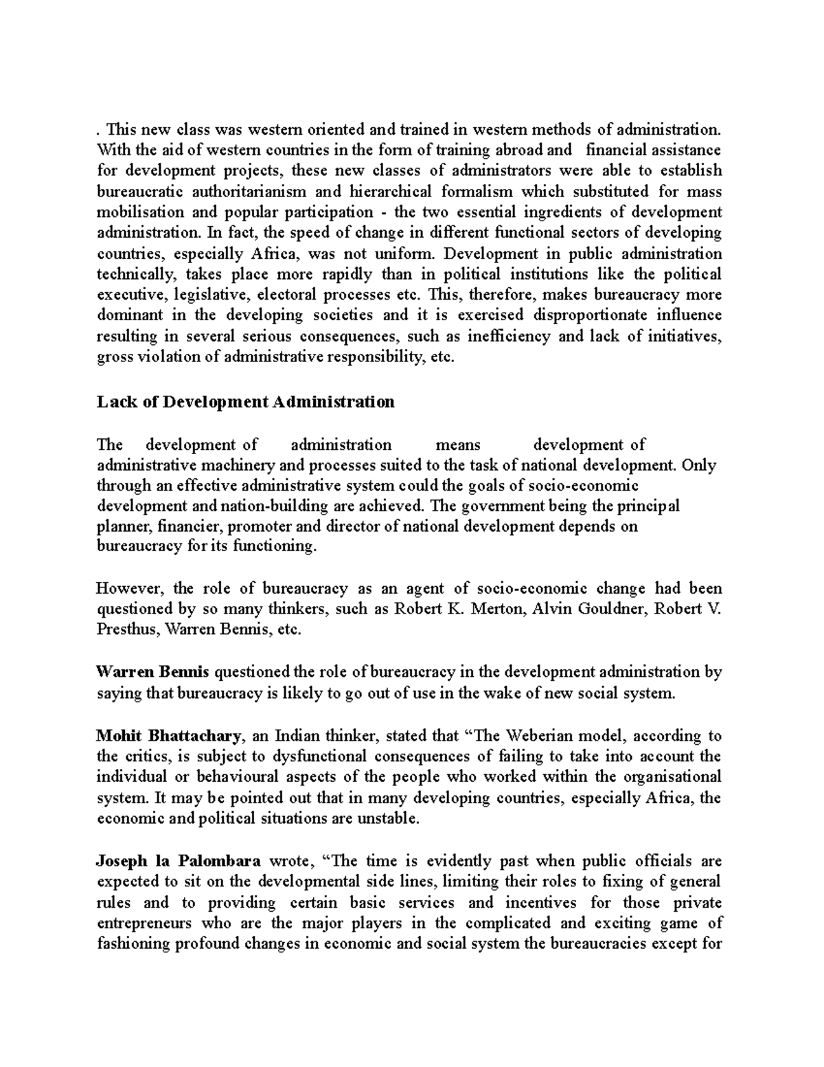 Introduction to Public Administration (15) - . This new class was ...