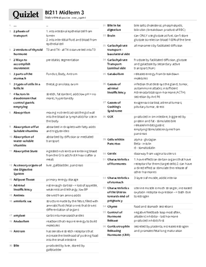 BI211 Exam 2 Study Guide - BI211 Exam 2 Study Guide Power Point #1 ...