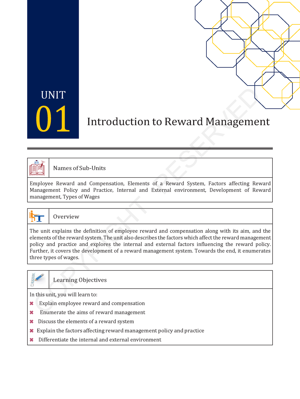 literature review of reward management