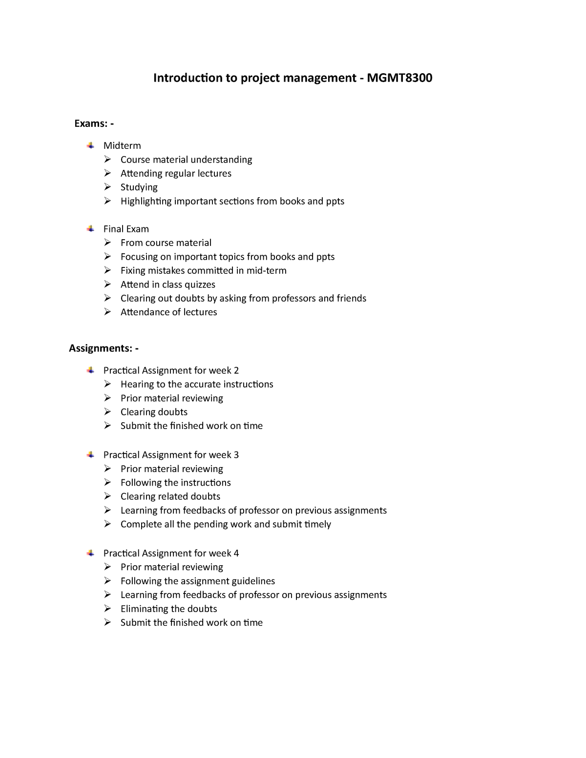 article review project management assignment