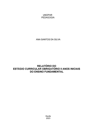 Ficha De Estagio Anexo I Plano De Est Gio Roteiro Para Elabora O