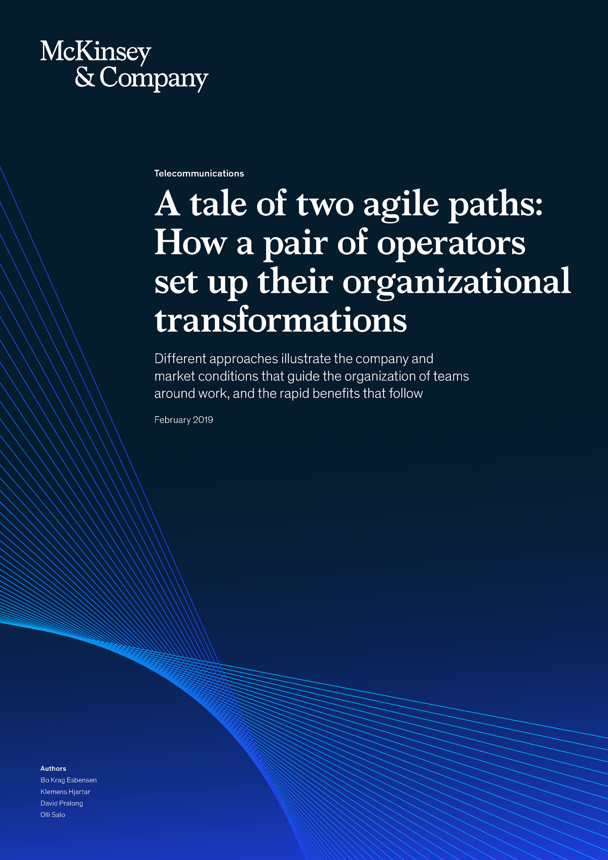 Mckinsey A Tale Of Two Agile Paths-Organization Transformation In ...