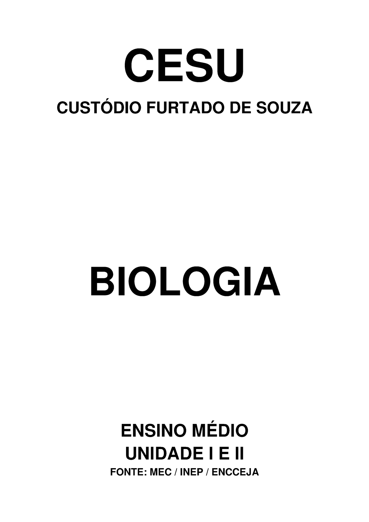 Biologia ENEM Questoes por assunto - GOSTARIA DE BAIXAR TODAS AS LISTAS DO  PROJETO MEDICINA DE UMA - Studocu