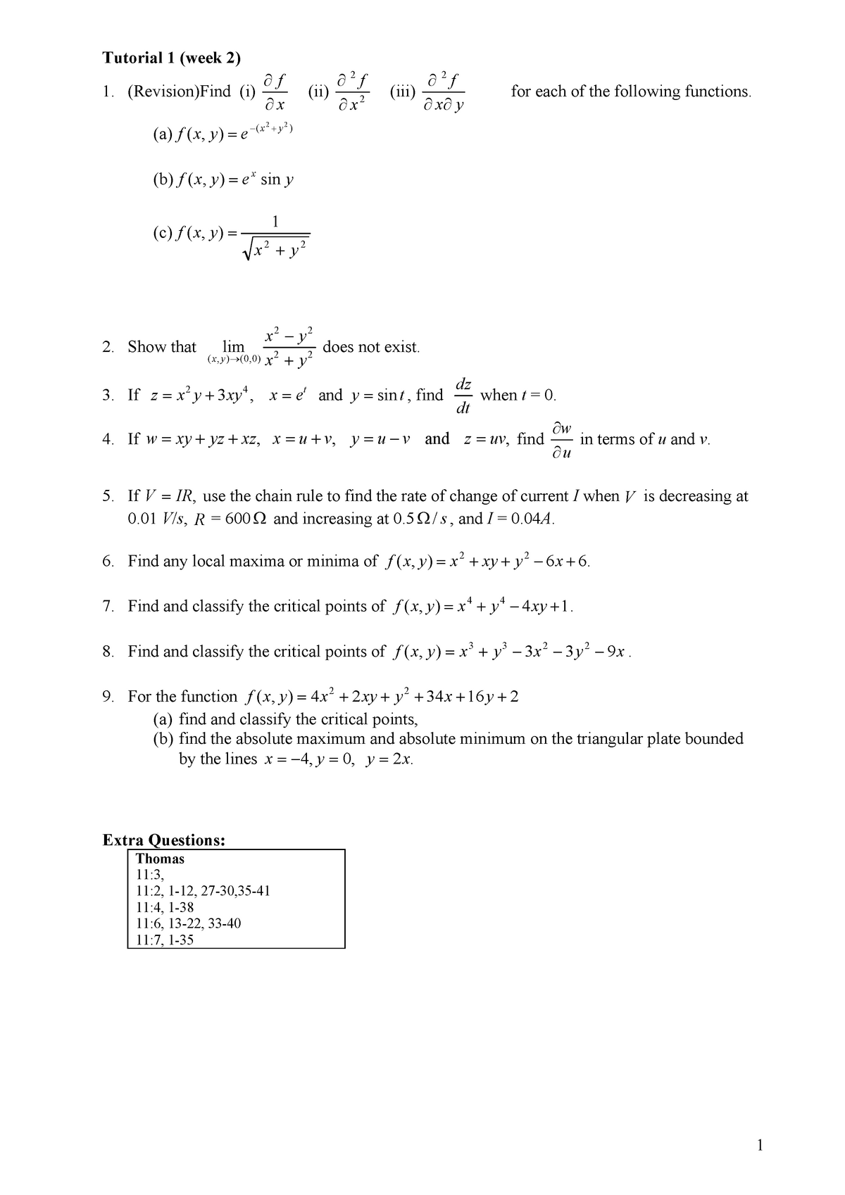 Maths 2 Tutorial Answers All Studocu