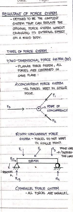 Equilibrium of Coplanar Force System - Mechanics of Rigid Bodies - Studocu