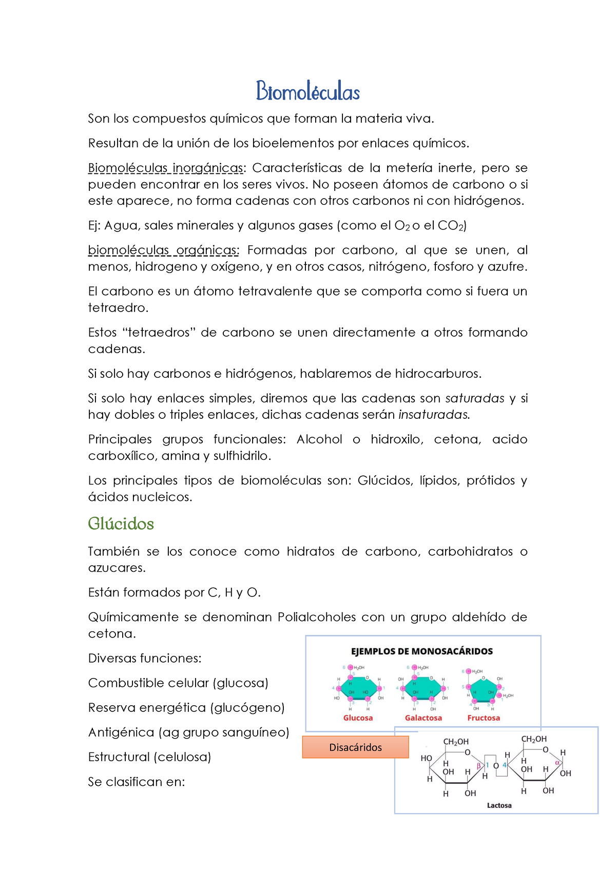 Biomol Culas Organicas Proteinas Glucidos Lipidos Nucleotidos Biomol Culas Son Los