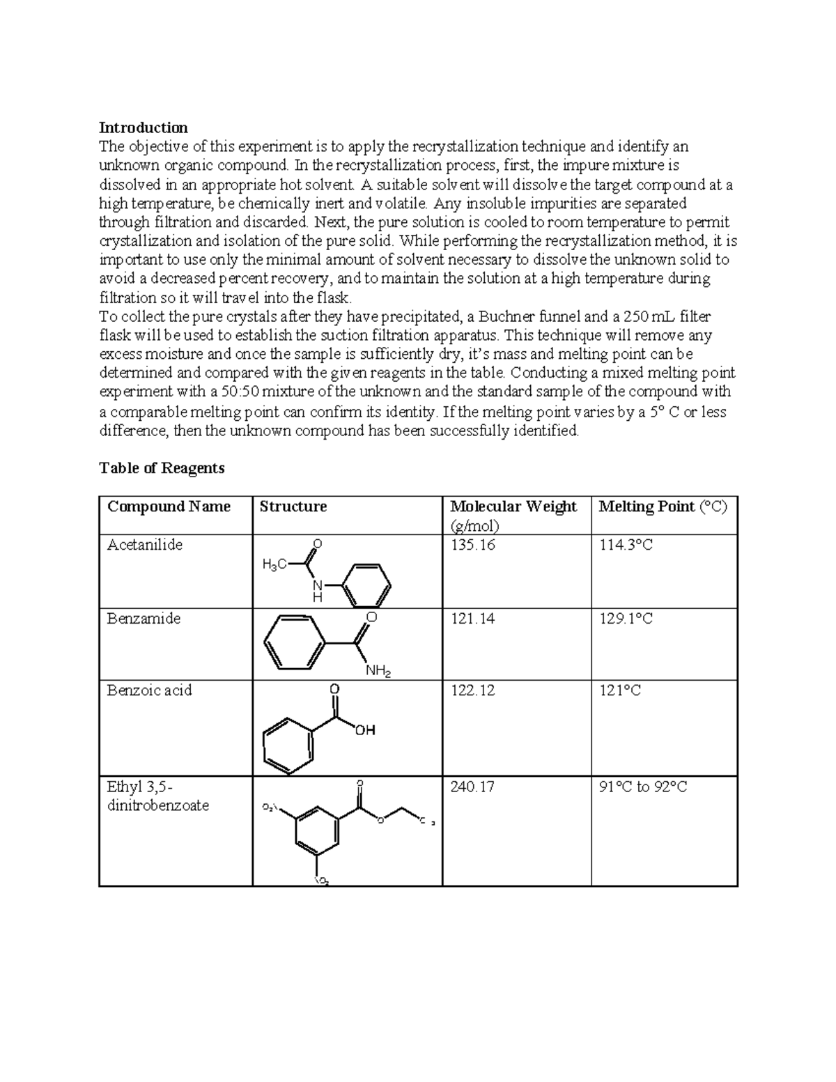 recrystallization experiment discussion