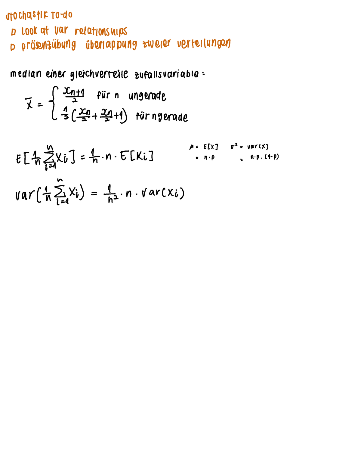 Stochastik Zusammenfassung - StochastikTodo A Lookat Var Relationships ...