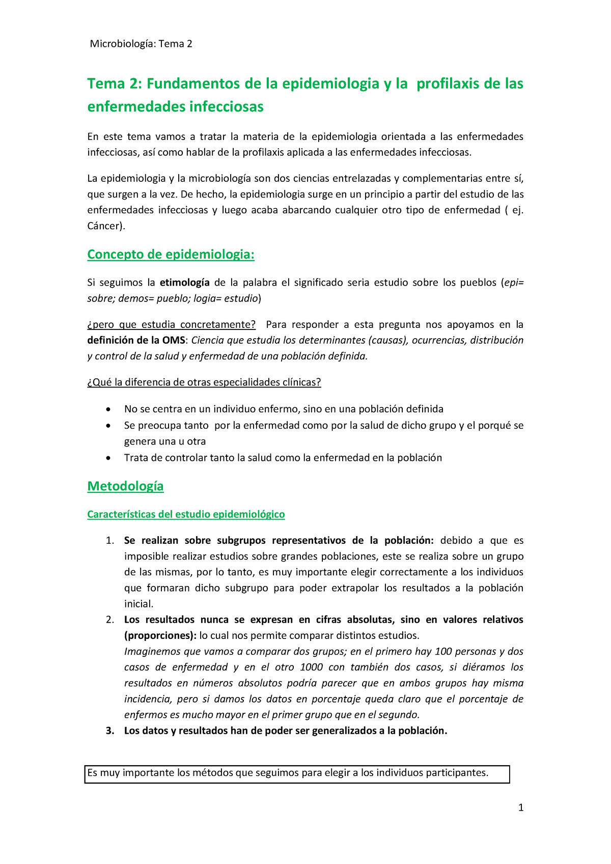 Tema 2 Apuntes Microbiología Buenos Tema 2 Fundamentos De La Epidemiologia Y La Profilaxis 8032