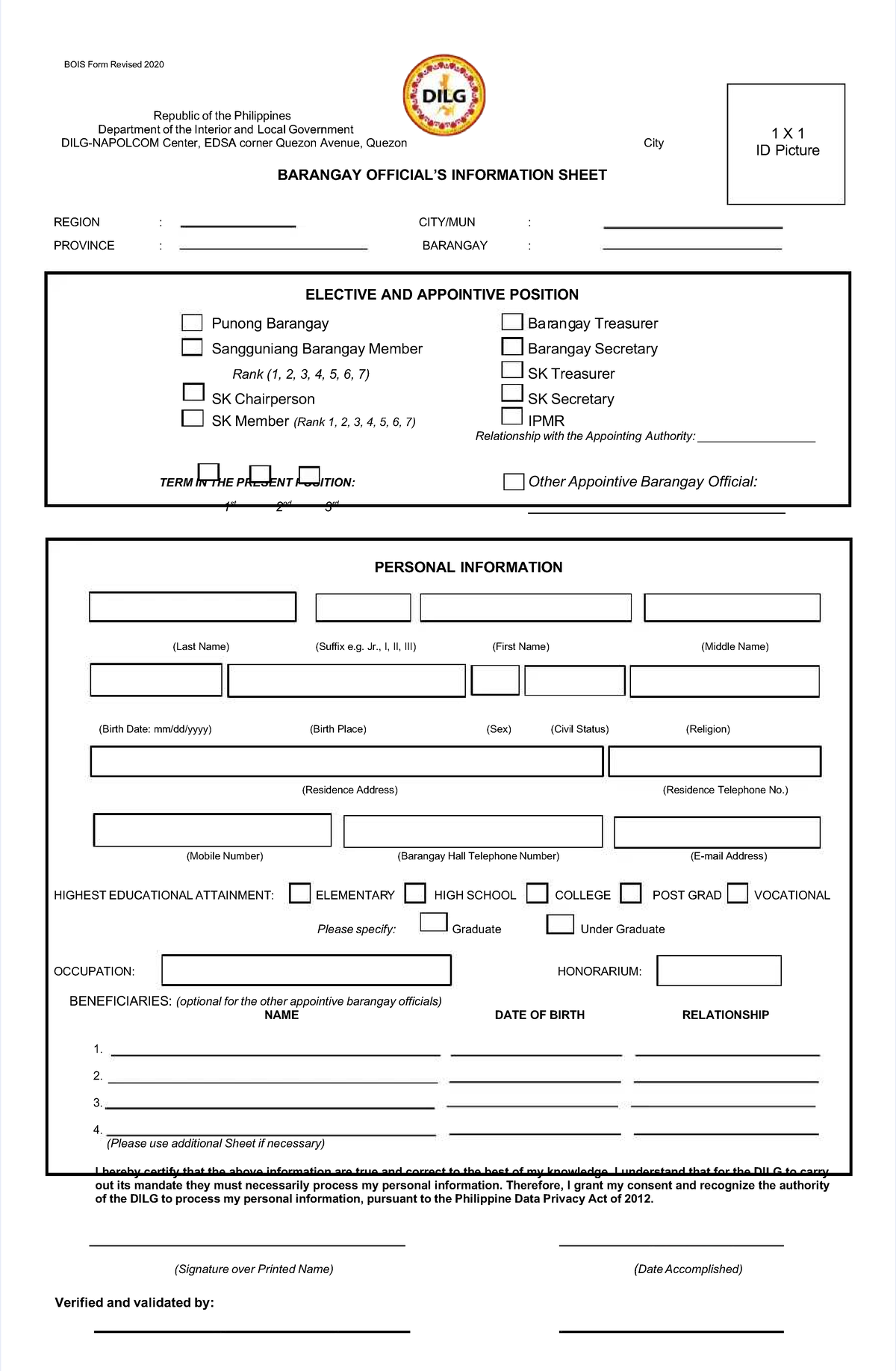 Pdf-bois-form compress - Republic of the PhilippinesRepublic of the ...