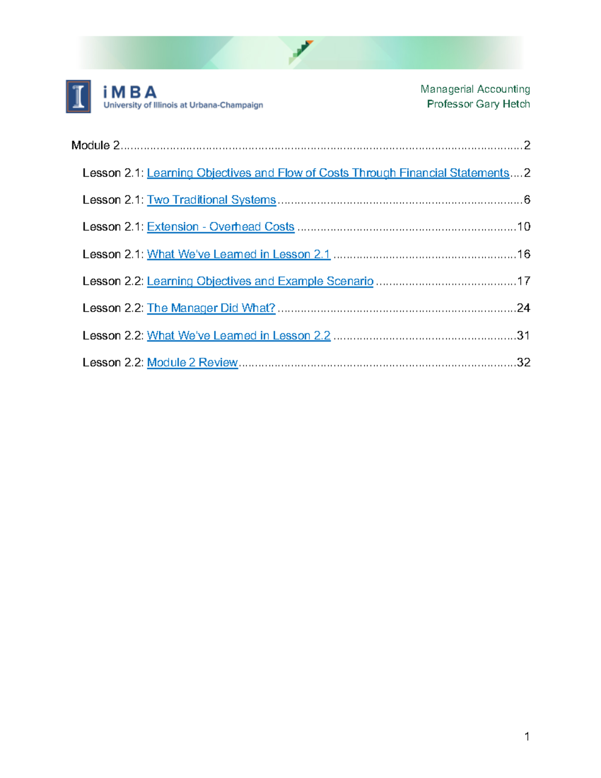 Coursera Module 2 - Video lecture notes transcript - Professor Gary ...