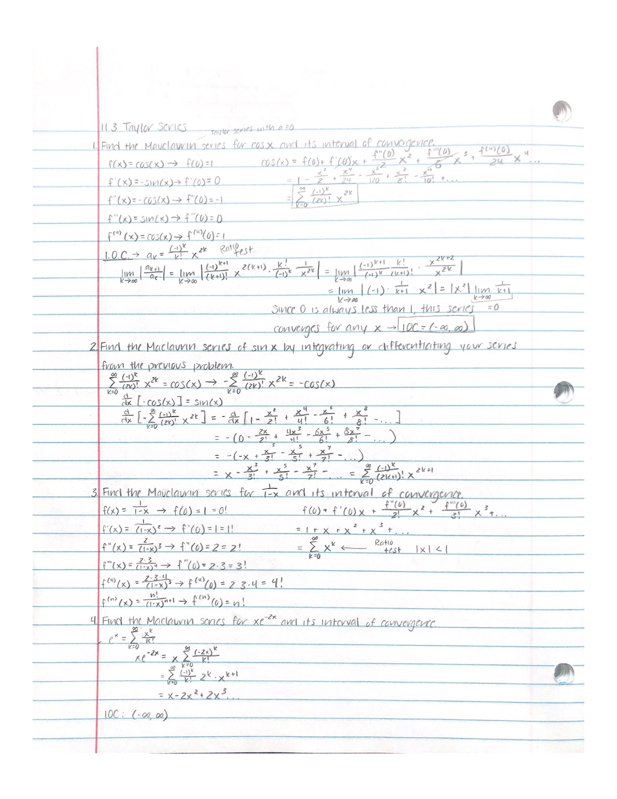 11 - These Are Lecture Notes From The Professor Nathan Lopez For Calc 2 ...