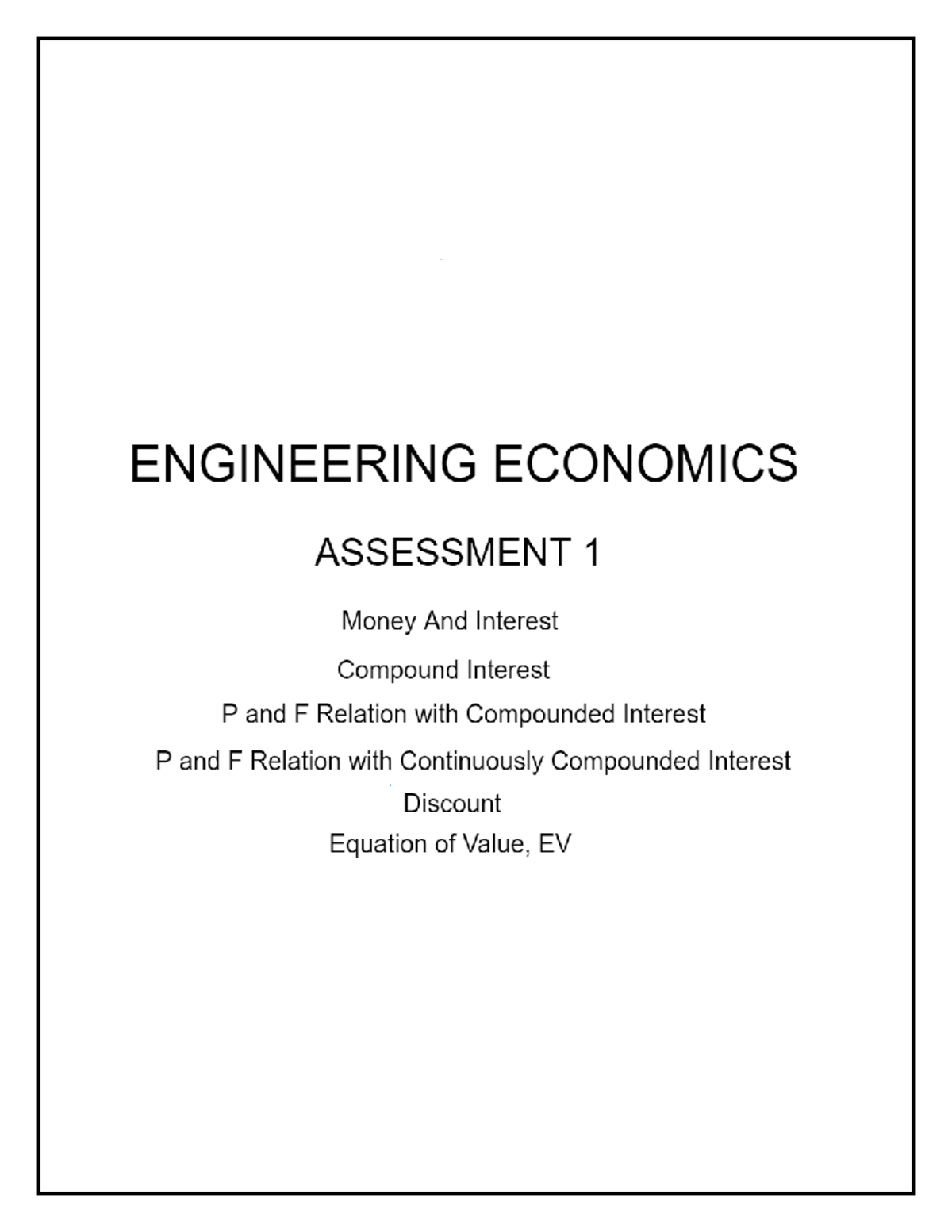 Engineering Economics Board Exam Reviewer 1 Civil Engineering La