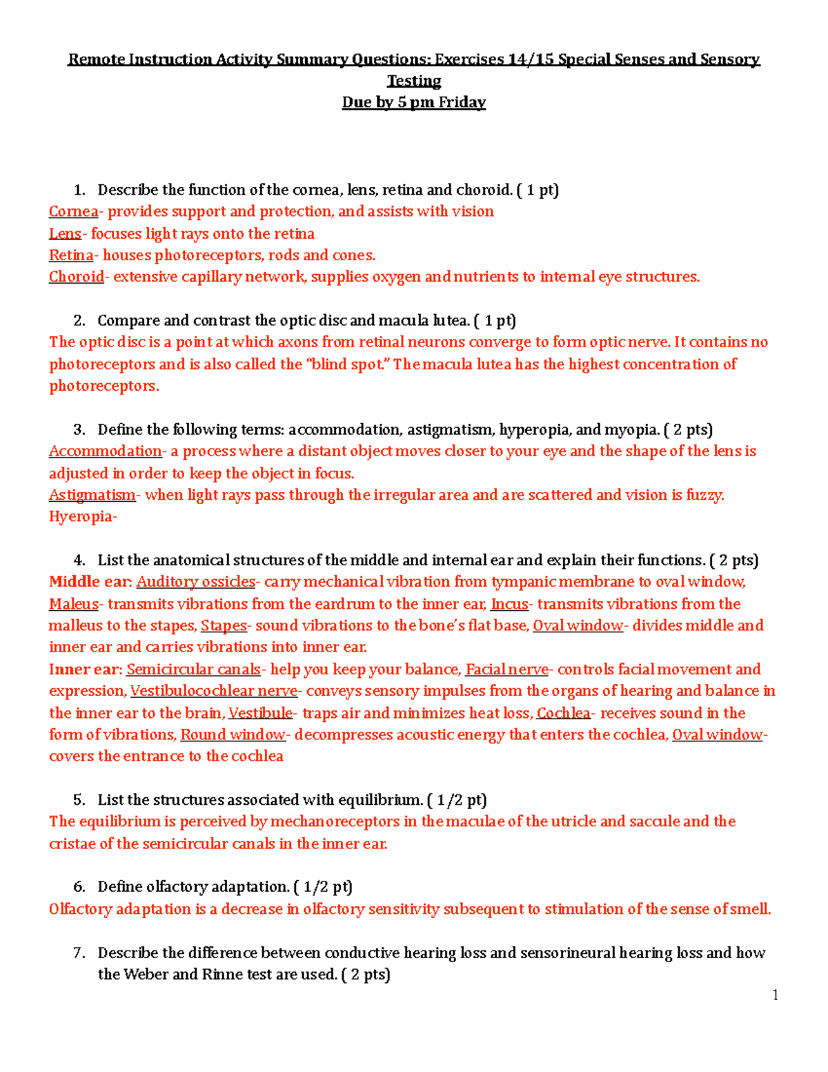 Lab assignments - **Remote Instruction Activity Summary Questions ...