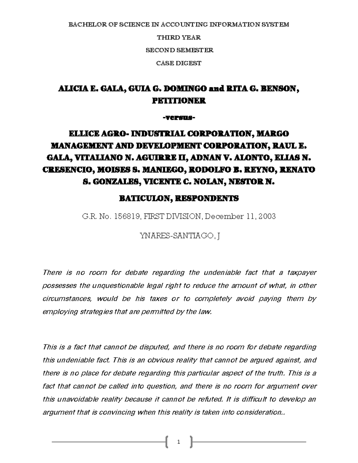Bachelor OF Science IN Accounting Information System Third YEAR CASE bachelor-of-science-in-accounting-information-system-third-year-case