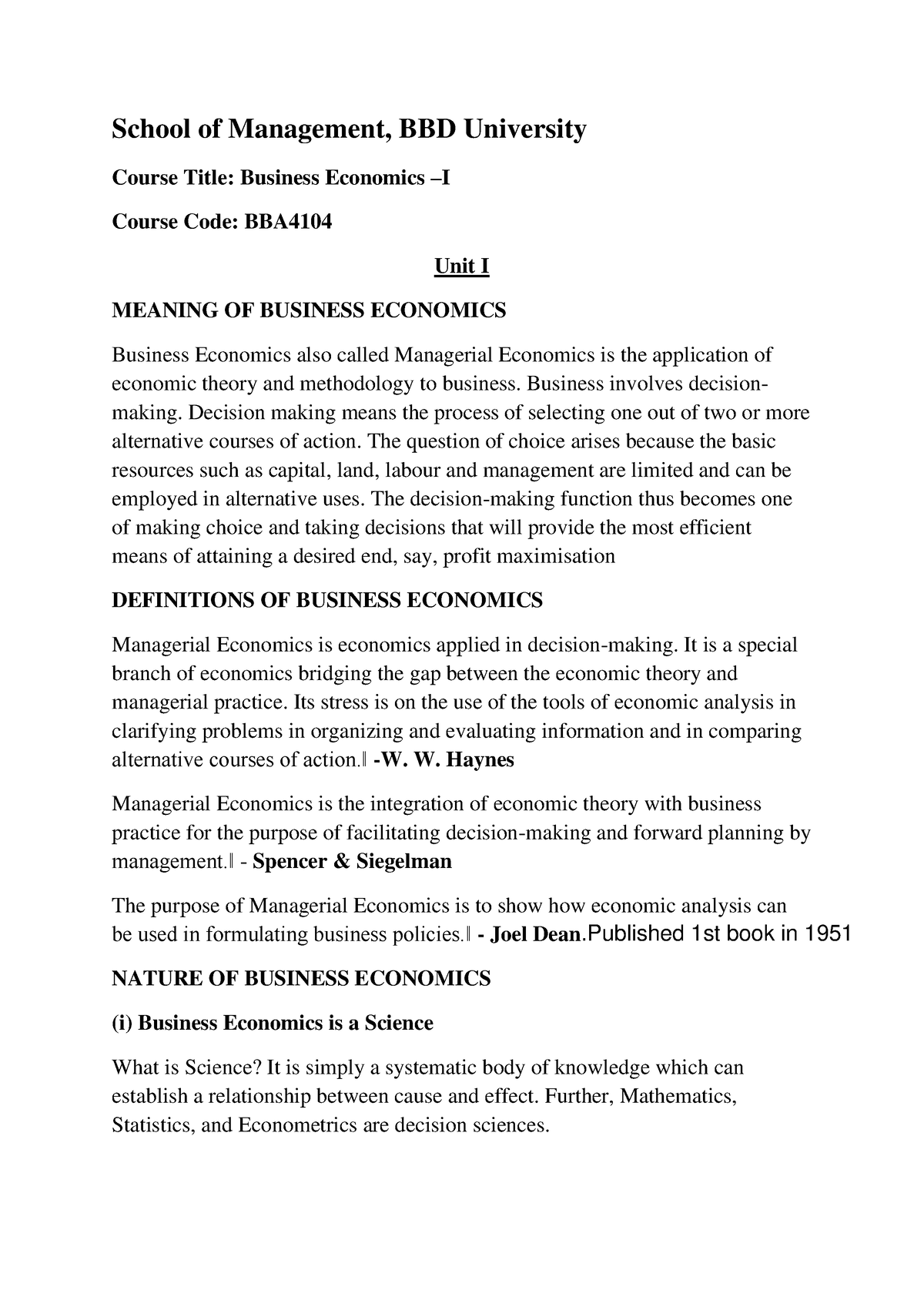 business-economics-unit-1-notes-school-of-management-bbd-university