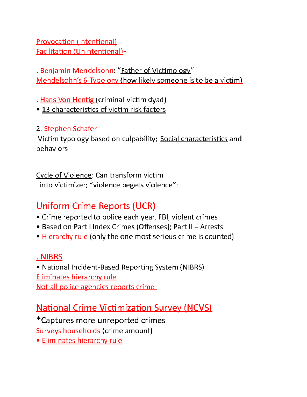 victimology research topics